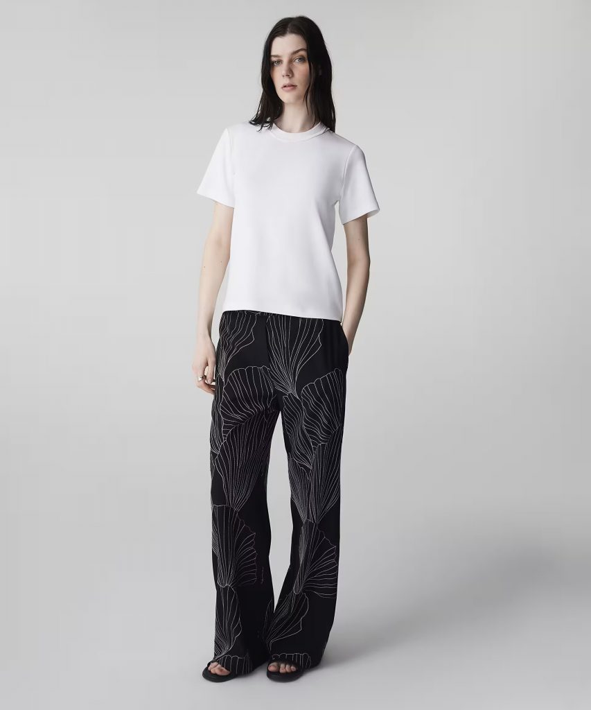 İPEKYOL Kontrast yaka tişört IS1260070106 - EKRU