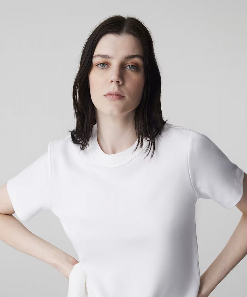 İPEKYOL Kontrast yaka tişört IS1260070106 - EKRU