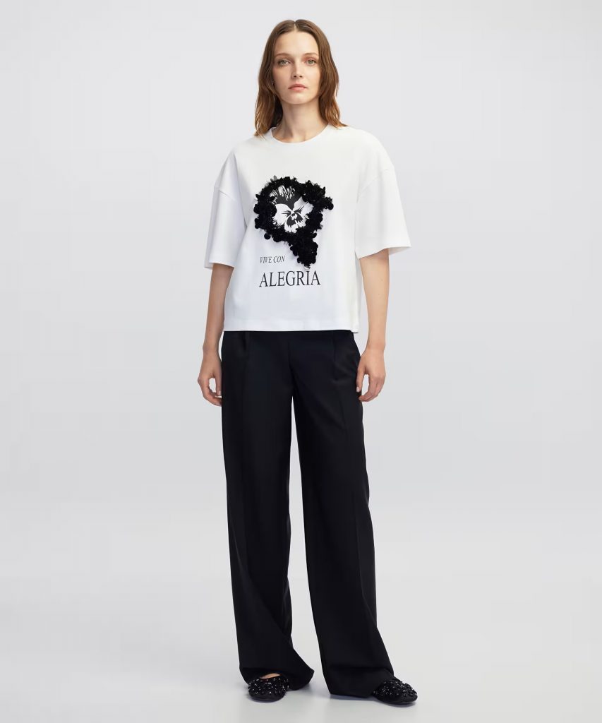 İPEKYOL Slogan ve görsel baskılı T-shirt IW6250070034