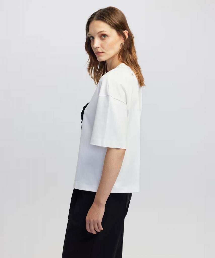 İPEKYOL Slogan ve görsel baskılı T-shirt IW6250070034