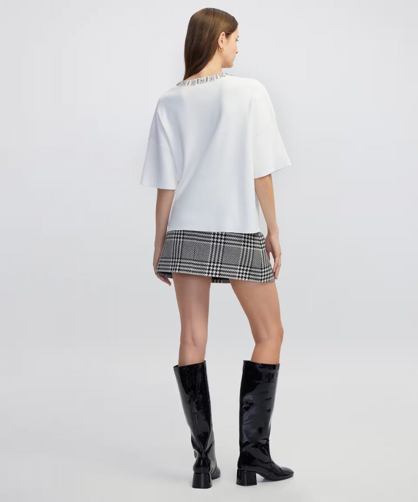 İPEKYOL Strass taş aksesuarlı oversize triko IW6250050063