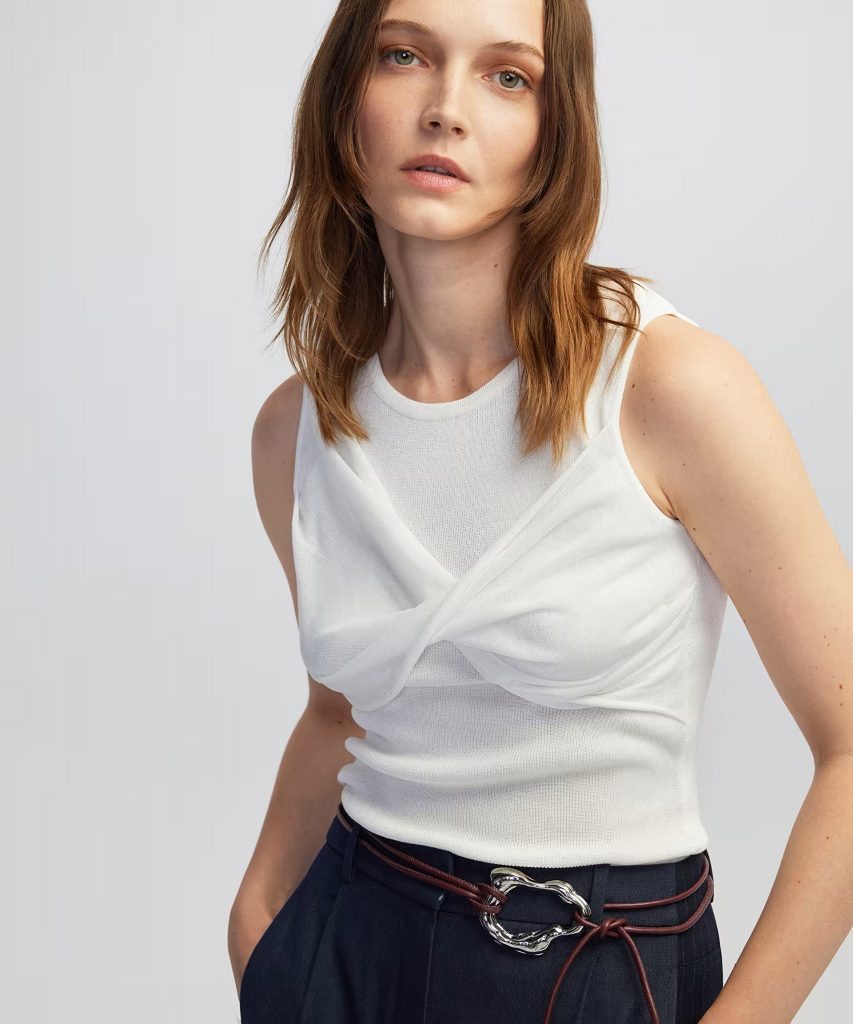 İPEKYOL Burgulu dar kesim triko IW6250050385