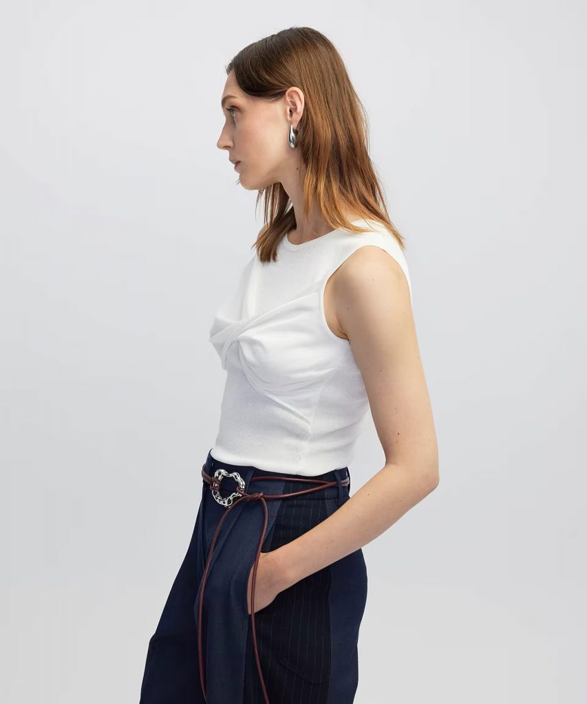 İPEKYOL Burgulu dar kesim triko IW6250050385