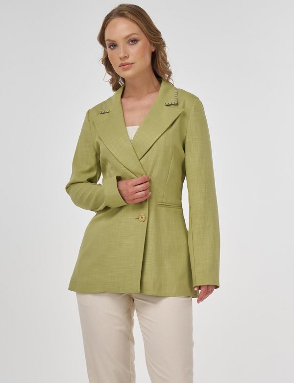 KAYRA Punto Dikişli Viskon Blazer Ceket  13095