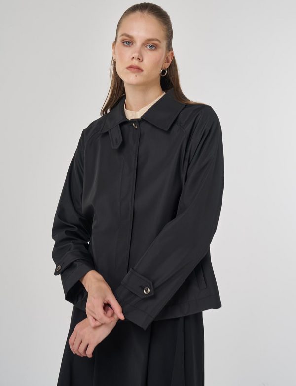 KAYRA Şömizye Yaka Kısa Ceket  73017