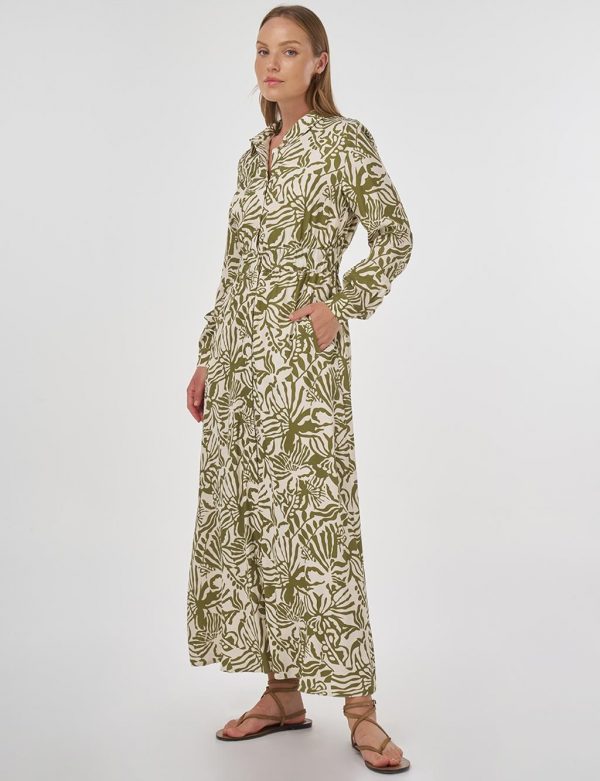 KAYRA Desenli Viskon Elbise 23105