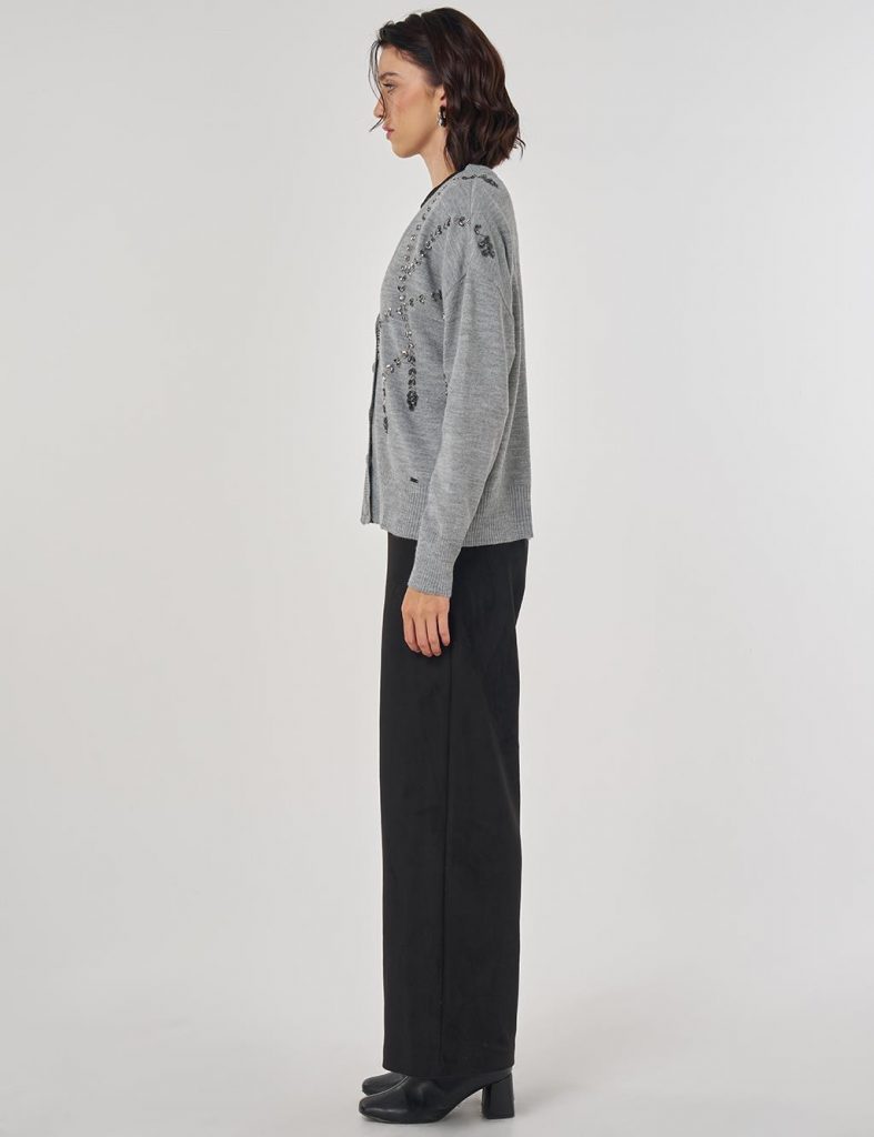 KAYRA İşleme Detaylı Triko Hırka TRK66