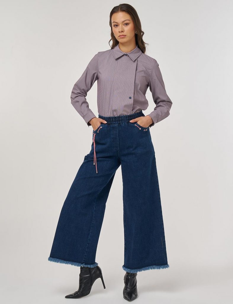 KAYRA Aksesuar Detaylı Marine Fit Denim Pantolon 79014