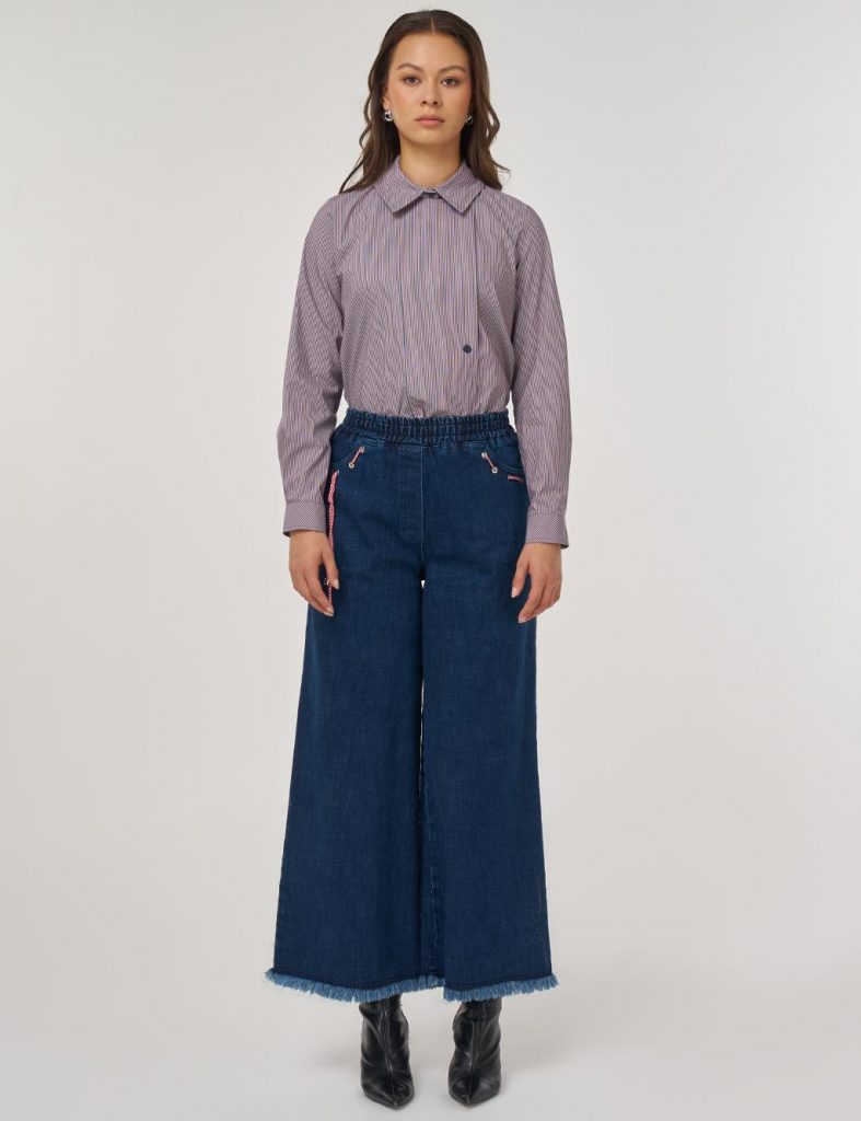 KAYRA Aksesuar Detaylı Marine Fit Denim Pantolon 79014