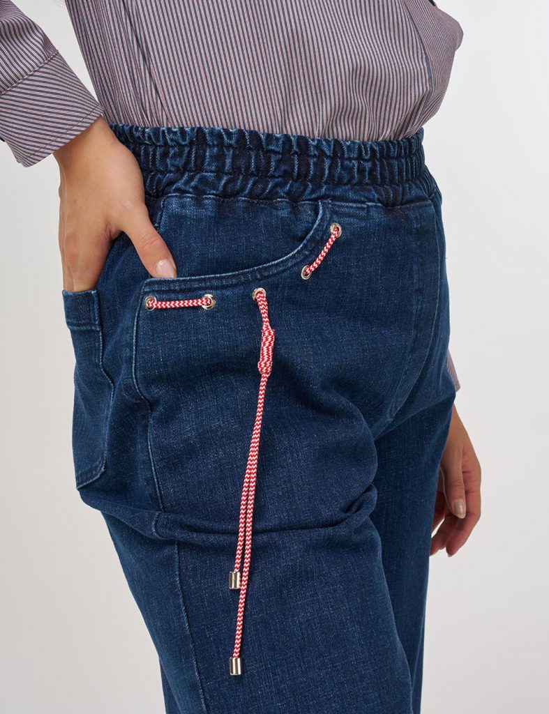 KAYRA Aksesuar Detaylı Marine Fit Denim Pantolon 79014 - İNDİGO