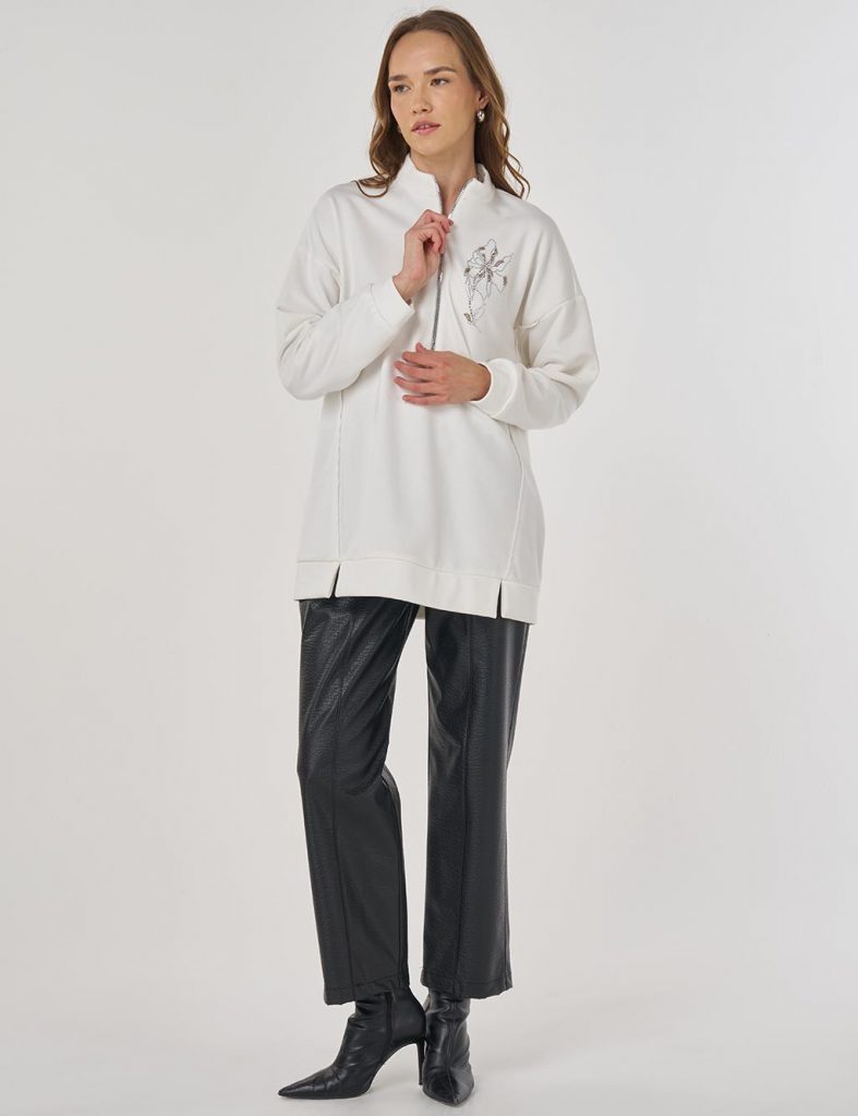 KAYRA Hotfix Baskılı Üç İplik Sweatshirt 31060