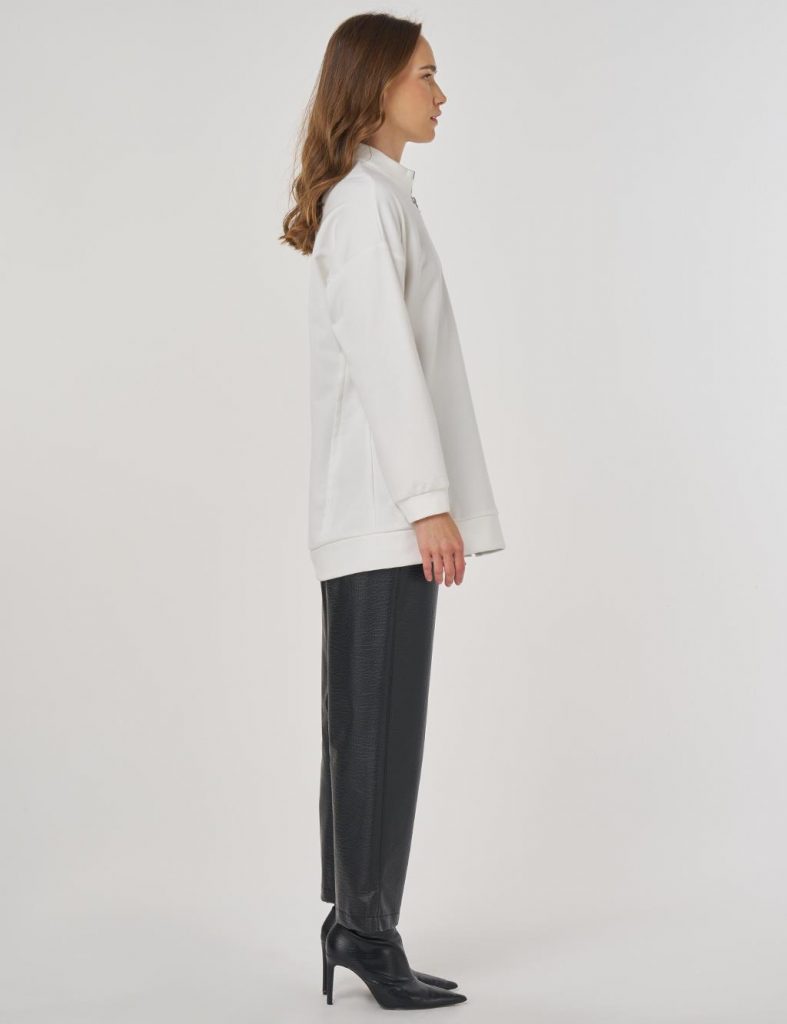 KAYRA Hotfix Baskılı Üç İplik Sweatshirt 31060 - EKRU