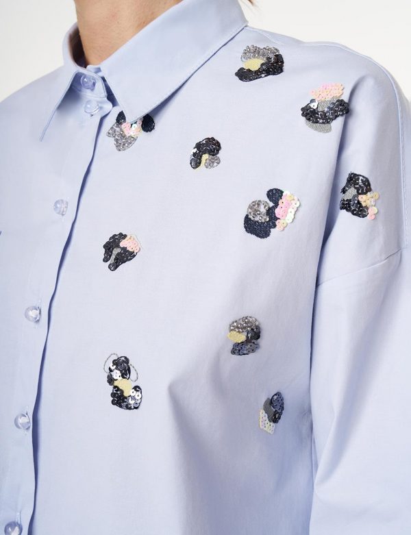 KAYRA Pul Payet İşlemeli Pamuklu Tunik  21125