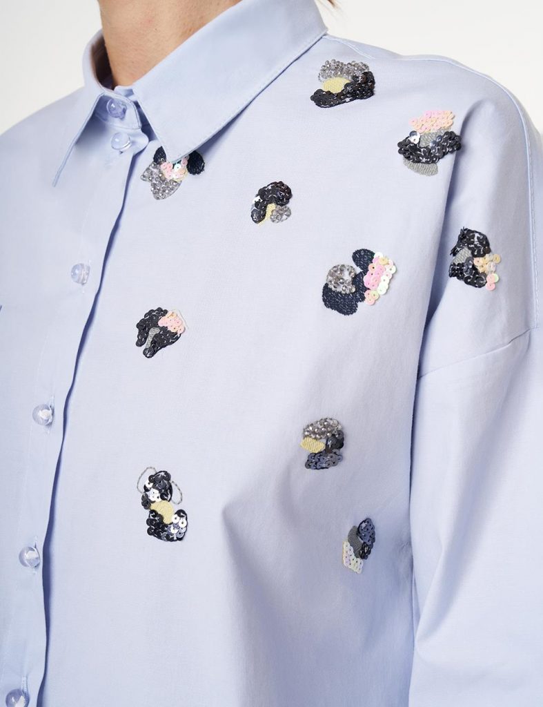 KAYRA Pul Payet İşlemeli Pamuklu Tunik  21125