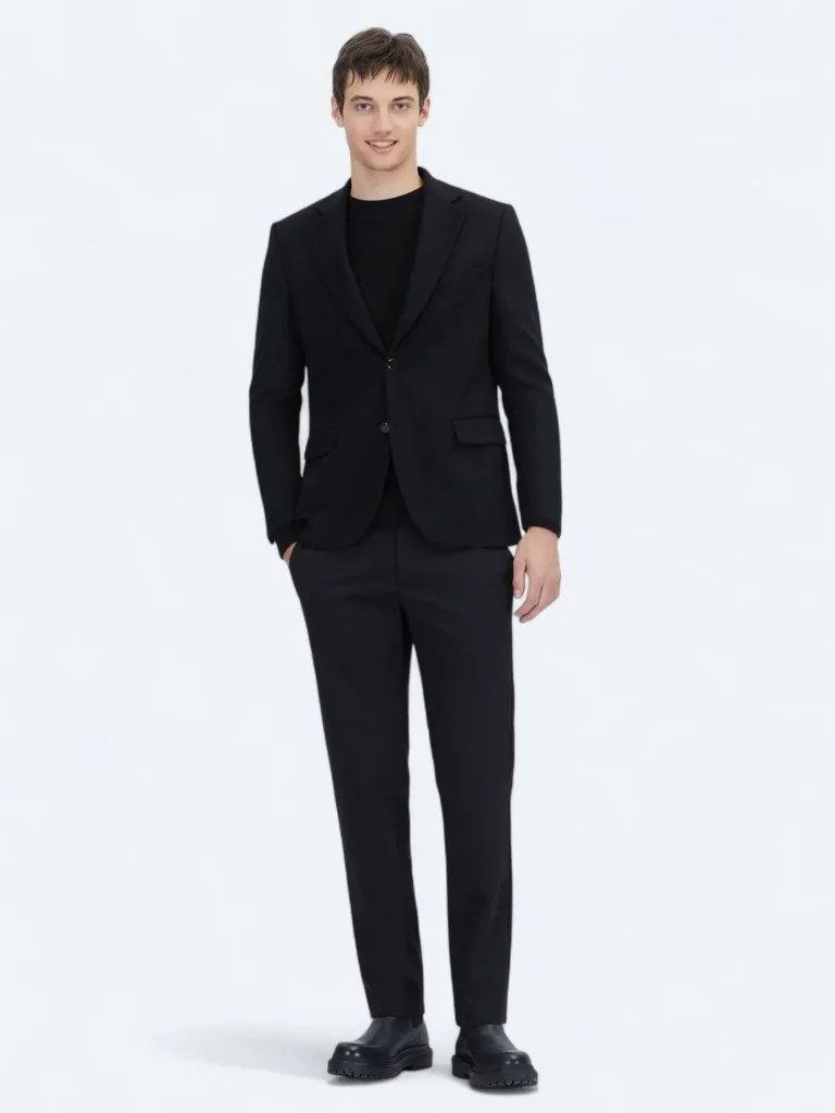 KİP Modern Fit Yün Karışımlı Ceket CK-753 - Siyah