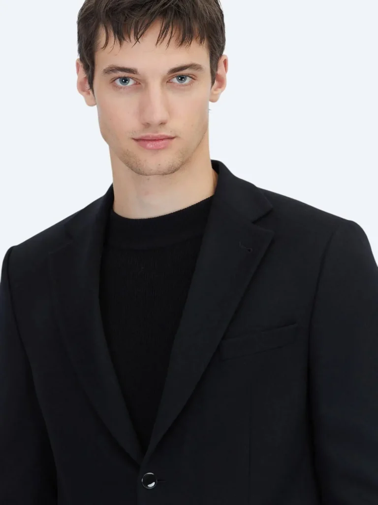 KİP Modern Fit Yün Karışımlı Ceket CK-753 - Siyah