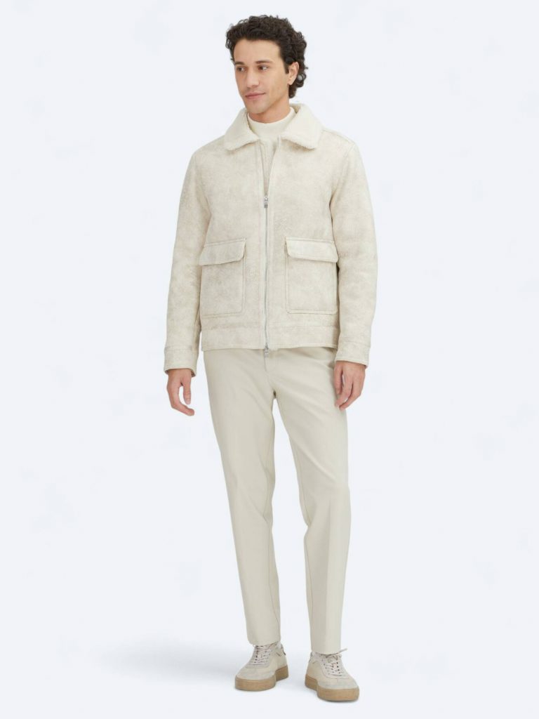 KİP Regular Fit Gömlek Yaka Casual Dokuma Mont 824 - TAŞ