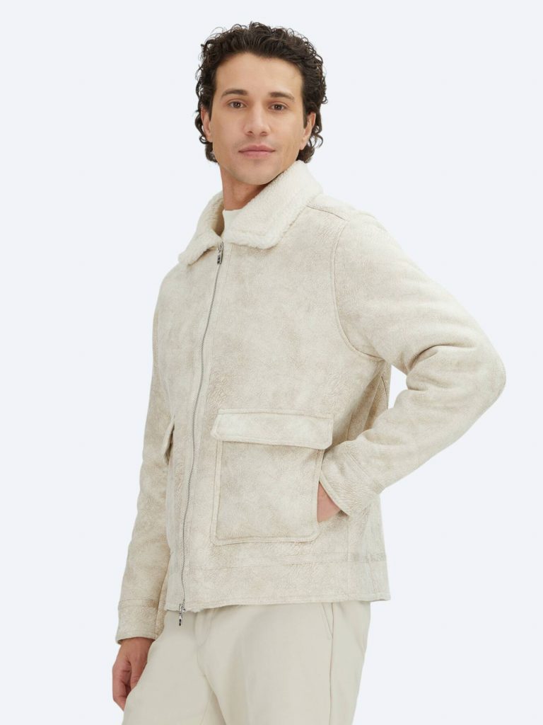 KİP Regular Fit Gömlek Yaka Casual Dokuma Mont 824 - TAŞ