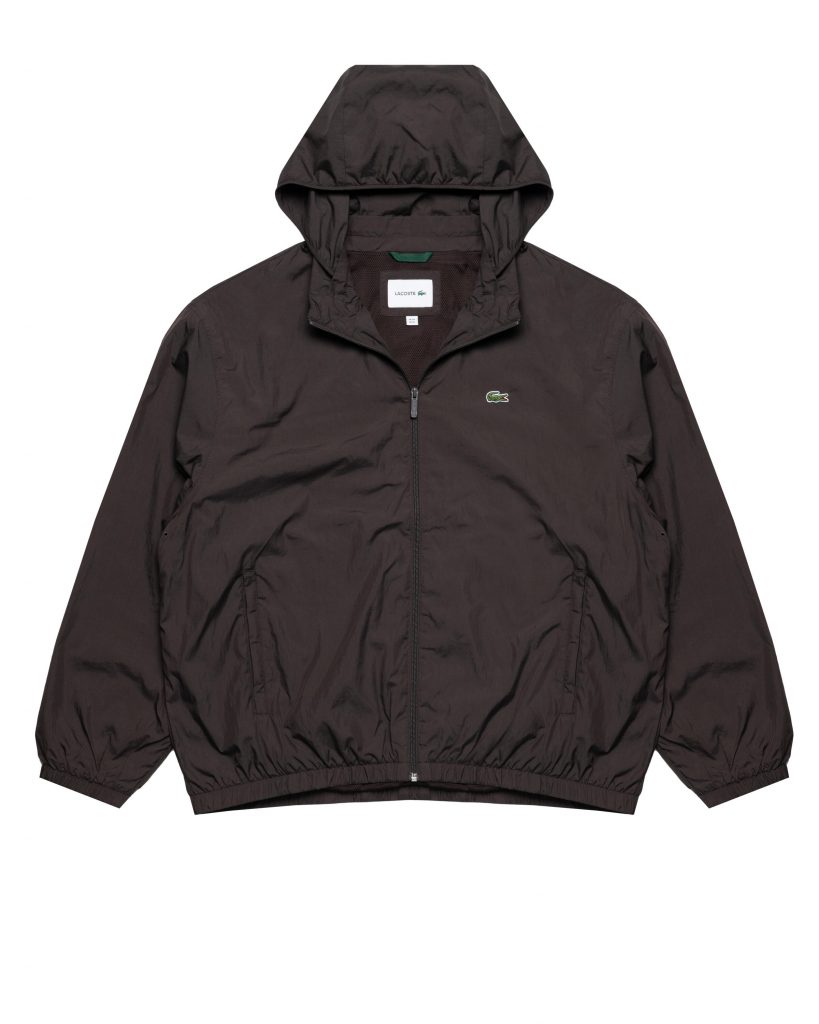 Lacoste Erkek Kapüşonlu Siyah Yağmurluk BH8901