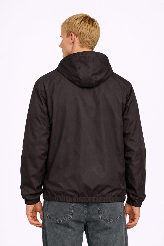 Lacoste Erkek Kapüşonlu Siyah Yağmurluk BH8901 - kahve