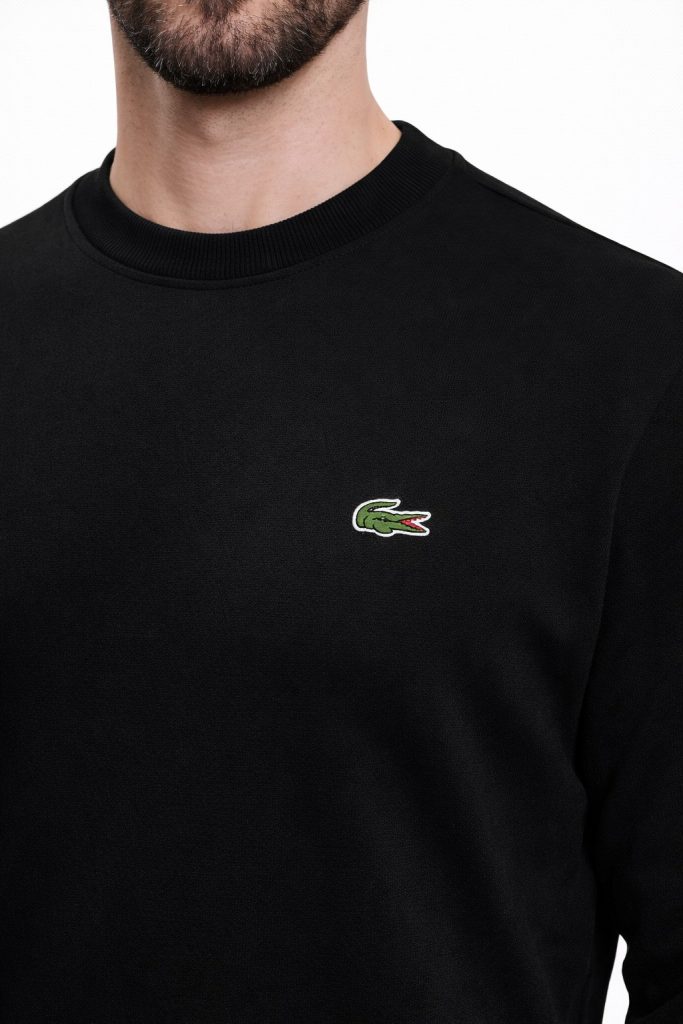 Lacoste Normal Kesim Sweat SH9608 - Siyah