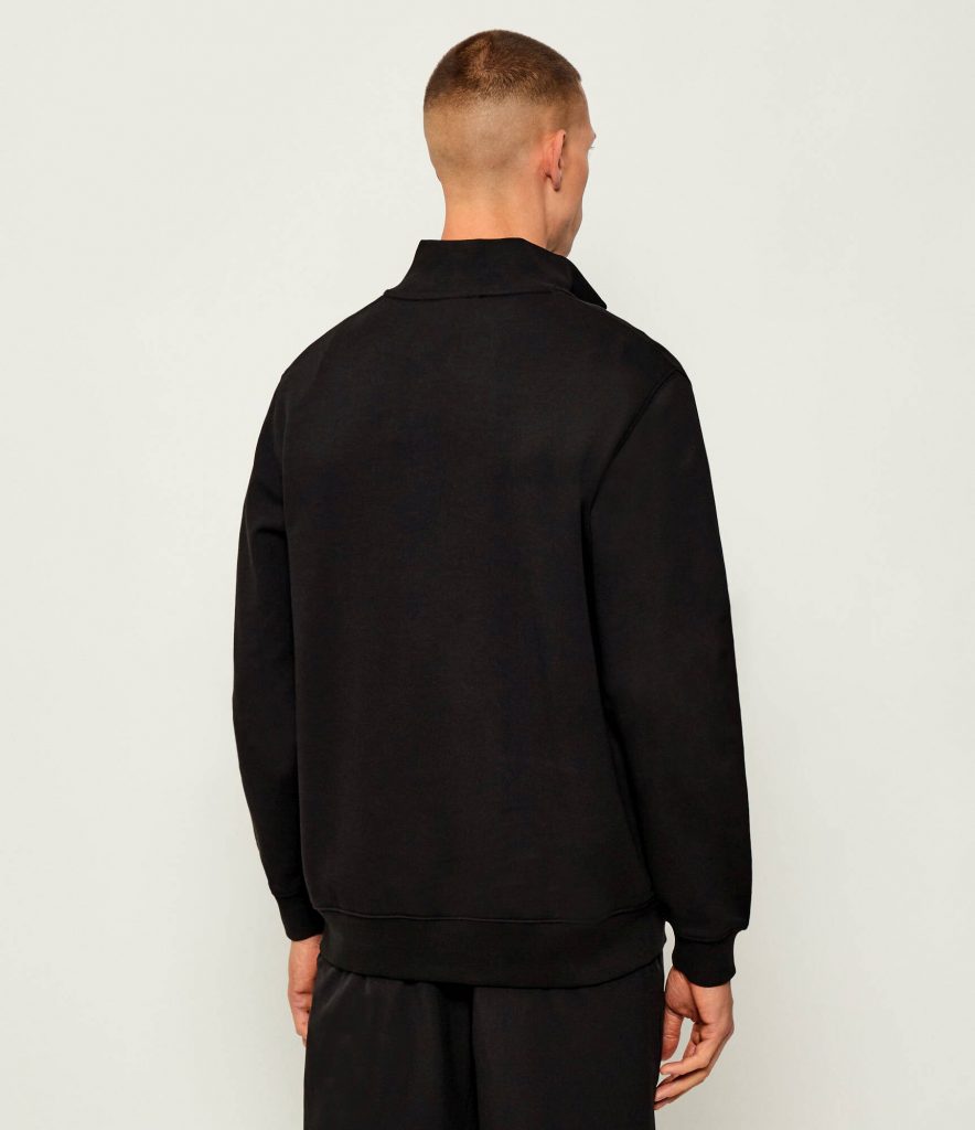 Lacoste Erkek Dik Yaka Sweat SH9774 - Siyah