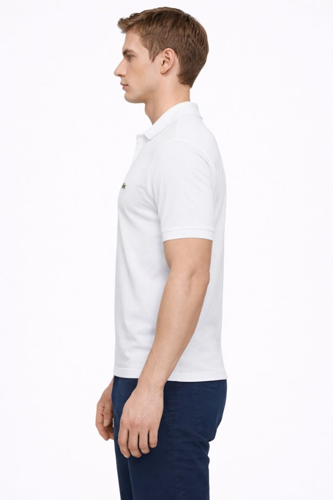Lacoste Erkek Classic Fit T-shırt L1212 - Beyaz