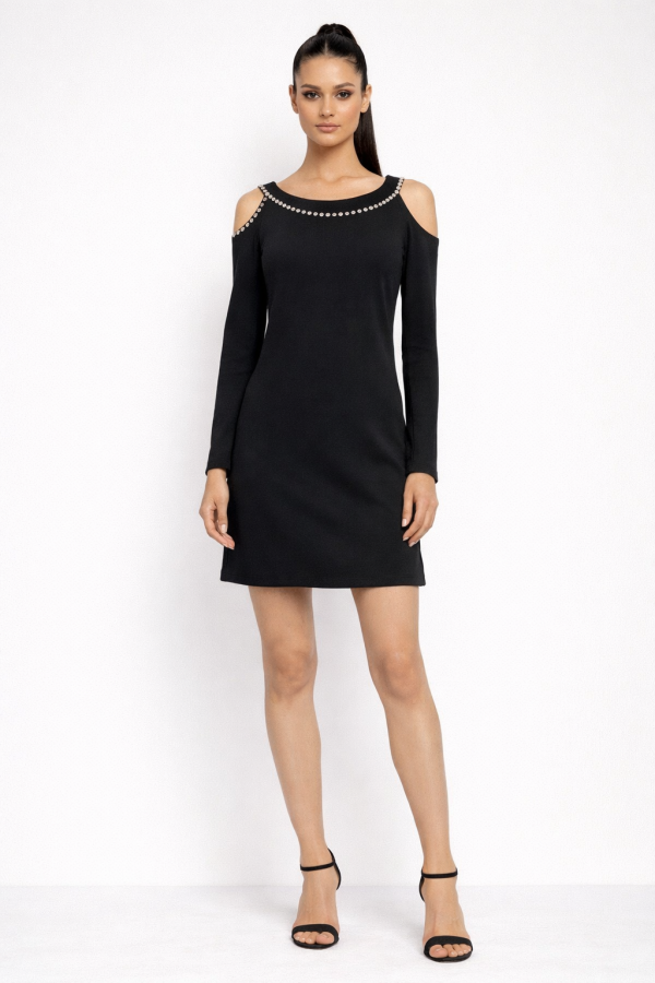 LADY ELİTE Taş Detaylı Elbise 15262