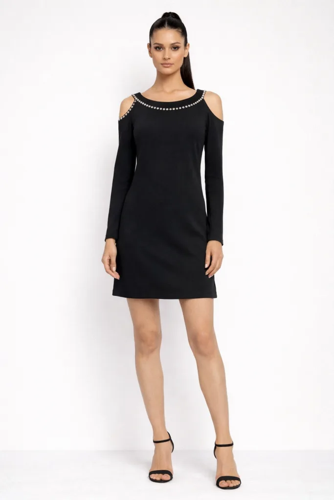 LADY ELİTE Taş Detaylı Elbise 15262