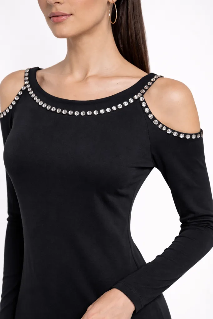 LADY ELİTE Taş Detaylı Elbise 15262