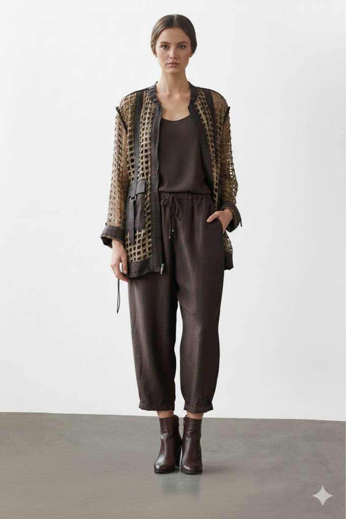 LİSSMORE Fileli 2' li Takım 5908 - kahve