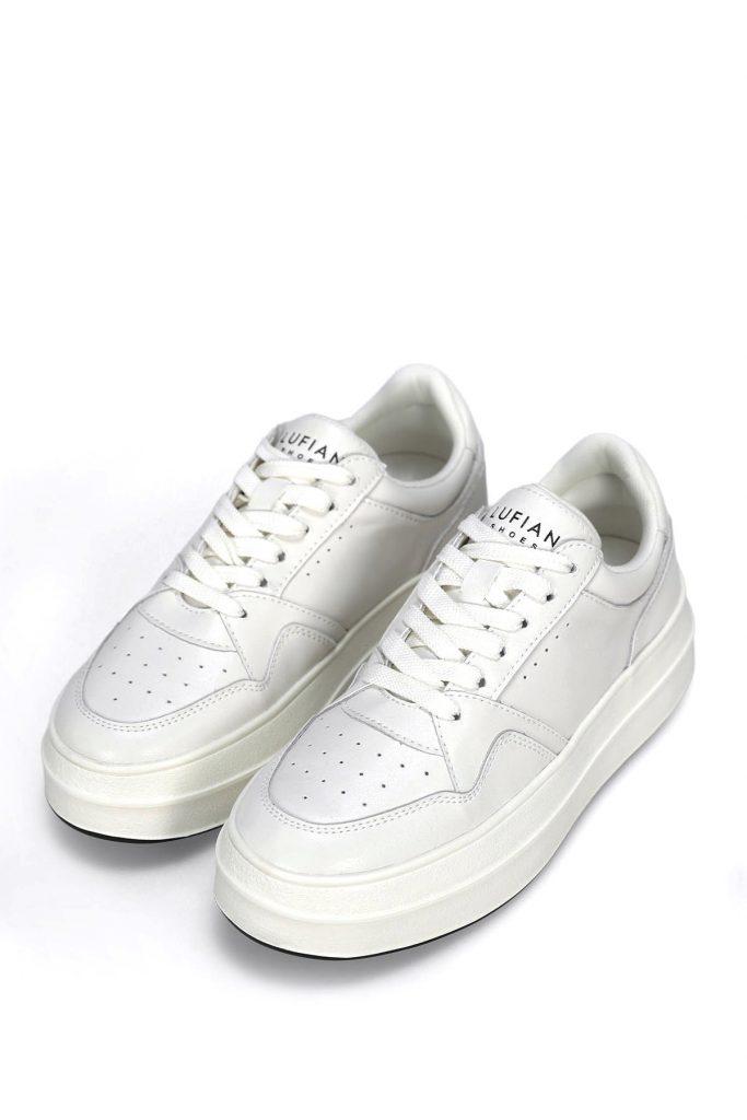 LUFİAN Vanessa Kadın Hakiki Deri Klasik Sneaker  122230040 - Beyaz