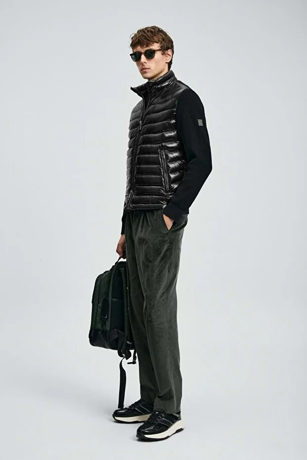 LUFİAN Glenn Kaz Tüyü Erkek Mont 112120243 - Siyah