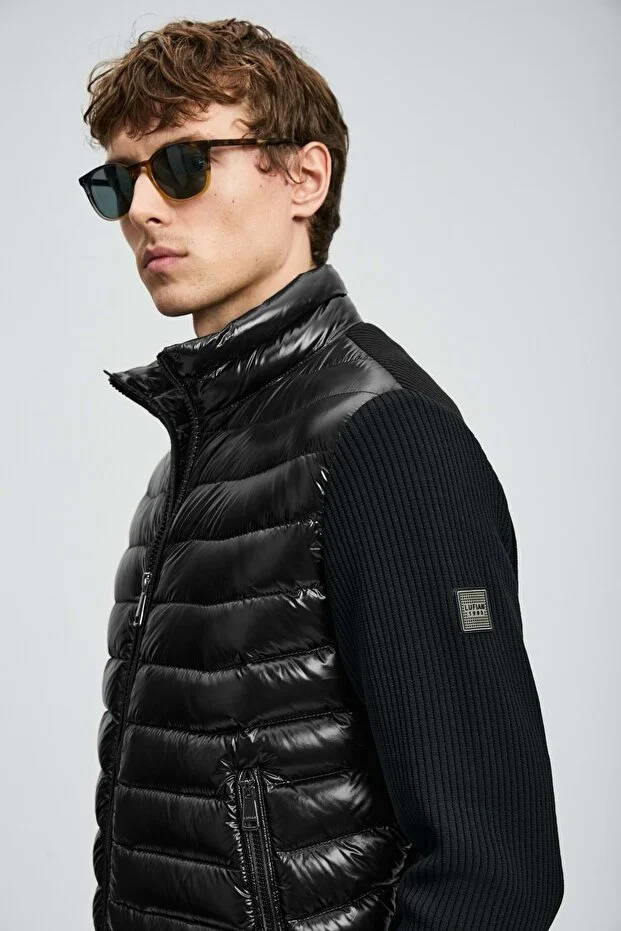 LUFİAN Glenn Kaz Tüyü Erkek Mont 112120243 - Siyah