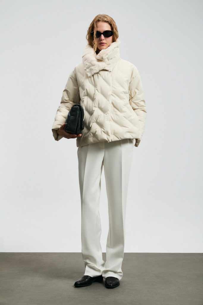 LUFİAN Monıca Kaz Tüyü Kadın Mont 122120047 - EKRU