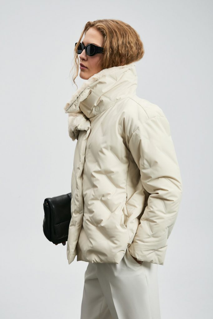 LUFİAN Monıca Kaz Tüyü Kadın Mont 122120047 - EKRU