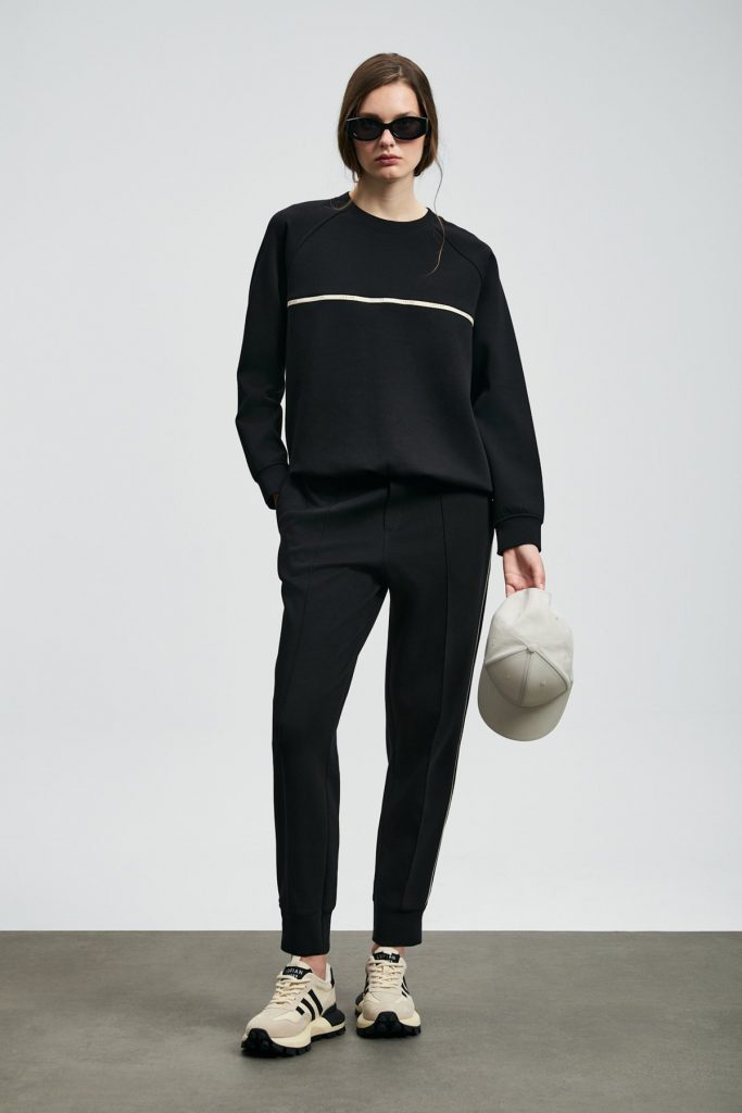 LUFİAN Angelına Kadın Örme Sweatshırt 122030019 - Siyah