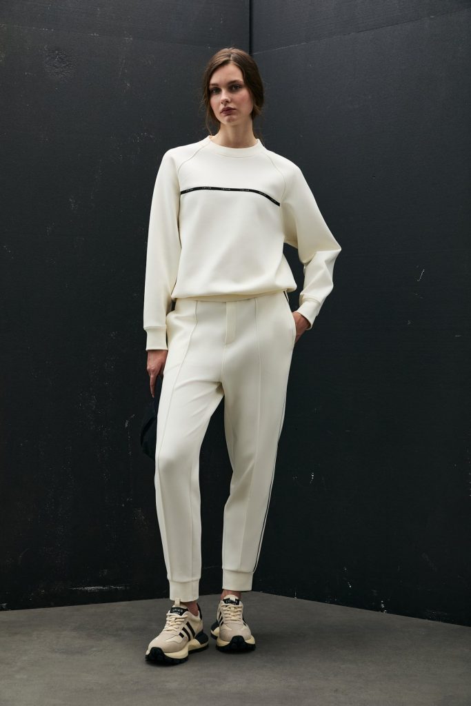 LUFİAN Angelına Kadın Örme Sweatshırt 122030019 - KIR.BEYAZ