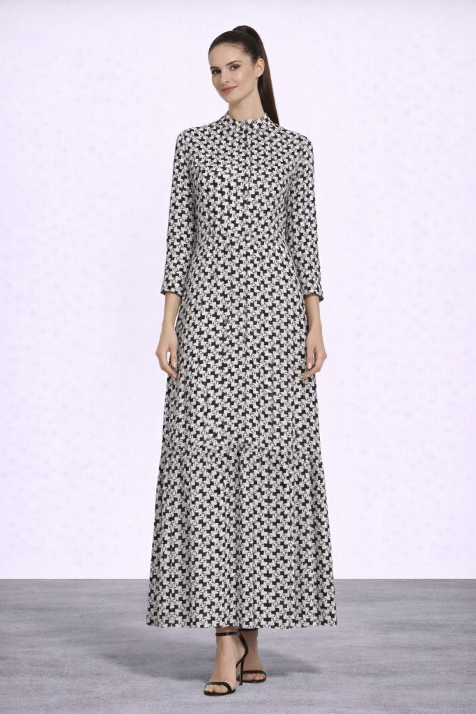 MASCARA Desenli Elbise 5122