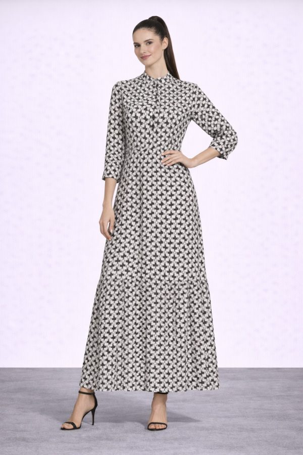 MASCARA Desenli Elbise 5122