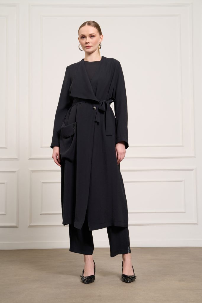 MASCARA Kuşaklı Kap 6115 - Siyah