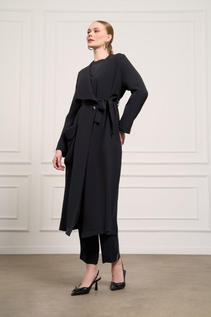 MASCARA Kuşaklı Kap 6115 - Siyah