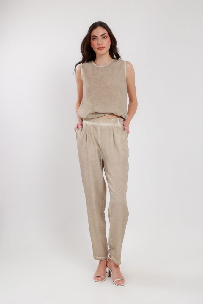 MASCARA  Yıkama Efekltli Lastikli Pantolon 3131