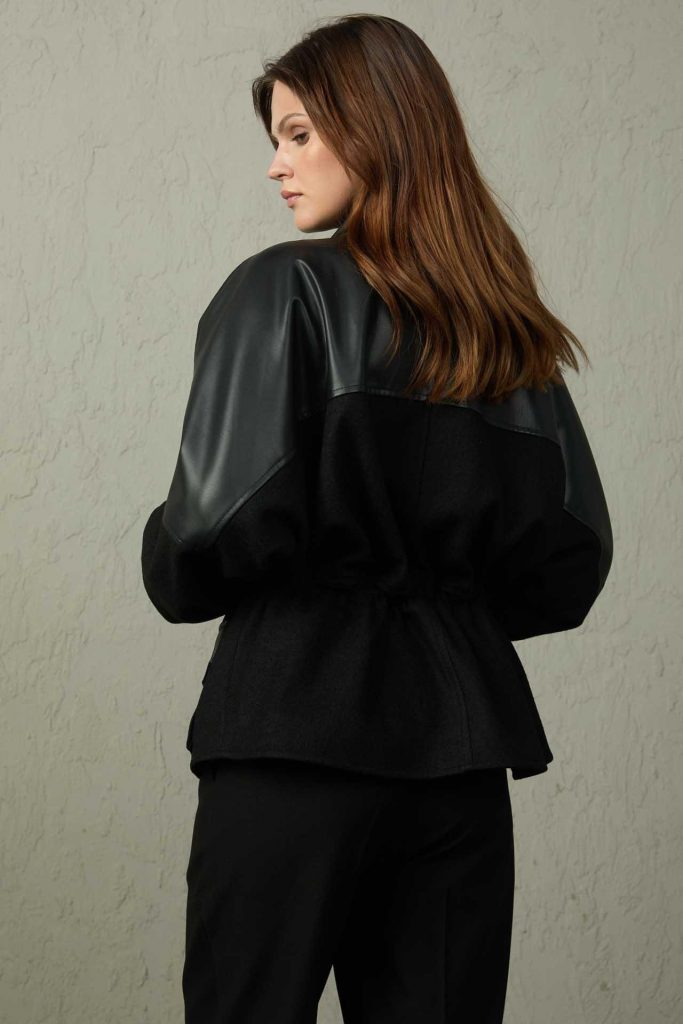 MEZZURA Deri Detaylı Mont 1635