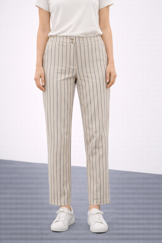 MEZZURA Çizgili Pantolon 1266