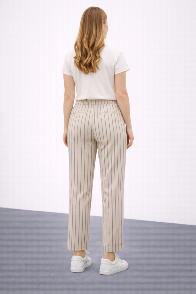 MEZZURA Çizgili Pantolon 1266