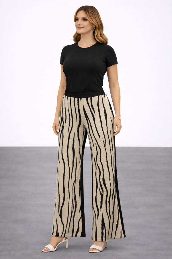 MİARTE Zebra Desenli Pantolon 16893