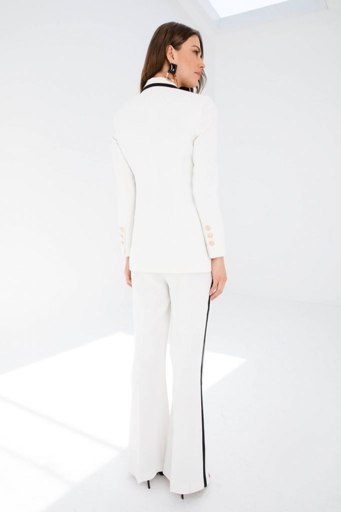 MODAİLGİ  Enkürüsteli Bol Paça Pantolon  4076 - EKRU