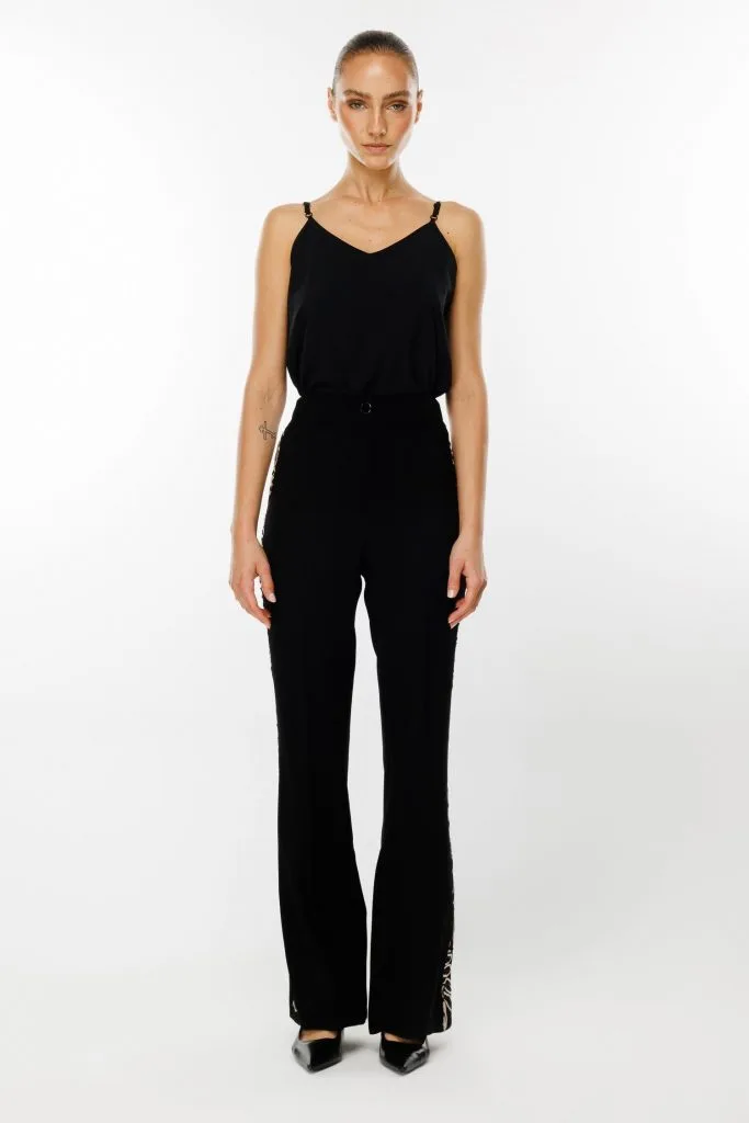 MODAİLGİ Yanları Güpür Şeritli Pantolon 4143