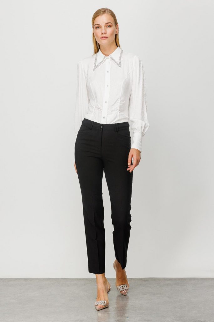 MODAİLGİ  Beş Cep İspanyol Paça Pantolon  4511 - Siyah